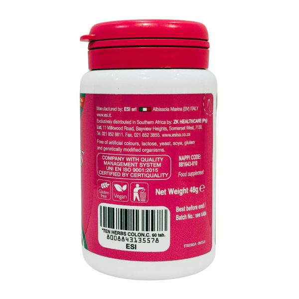 ten herbs colon cleanse – 60 tabs